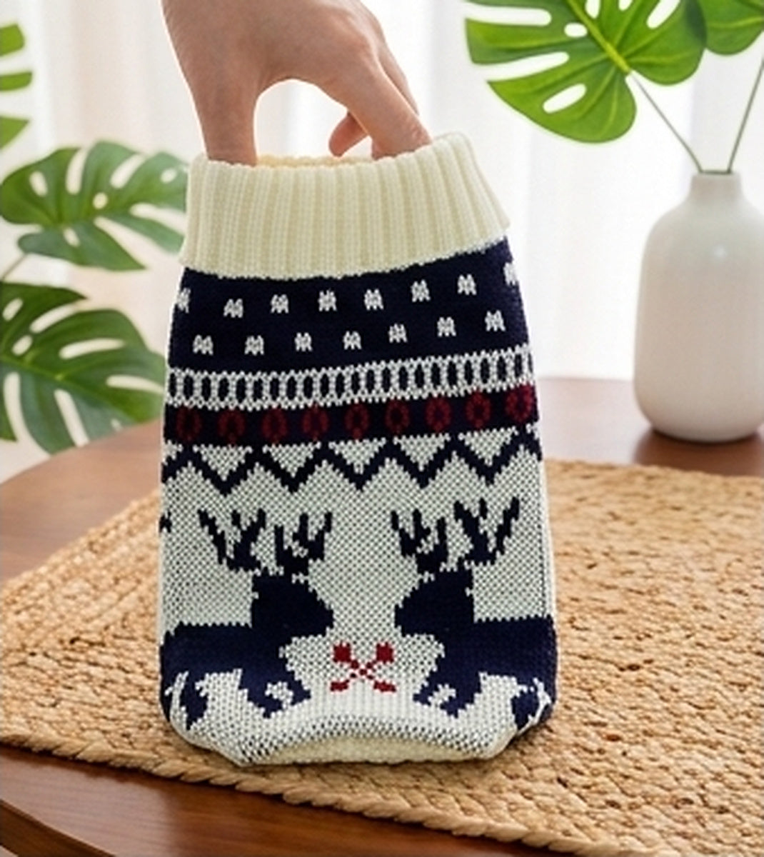Navy Nordic sweater